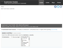 Tablet Screenshot of guatemalahostels.org